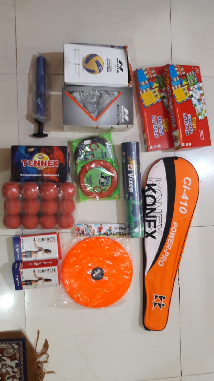 Distribution of Sports kit, Printers, Books